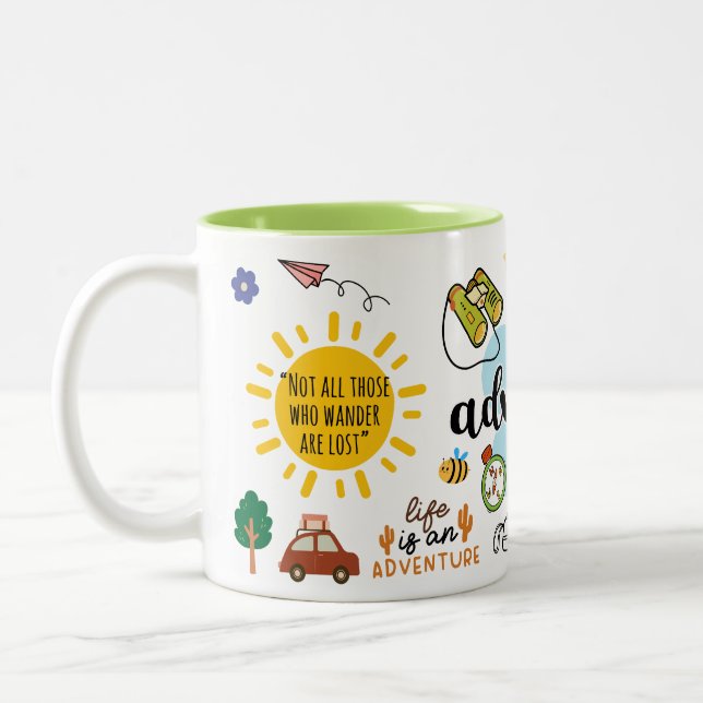 Taza Bicolor Que comience la aventura (Izquierda)