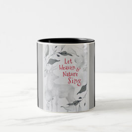 Taza Bicolor Que el cielo y la naturaleza canten, Navidades Car