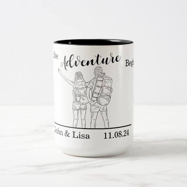Taza Bicolor Que empiece la aventura (Centro)