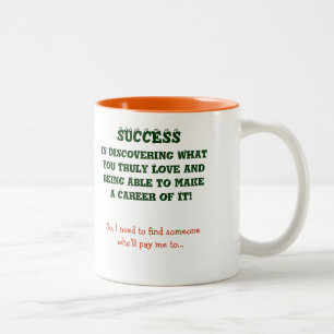 Taza Bicolor Qué es el éxito para ti  Crear su propio Mug Graci