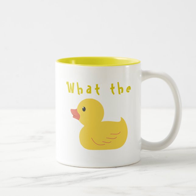 Taza Bicolor ¿Qué es el pato?Gracioso (Derecha)