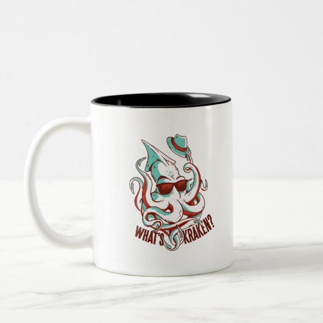 Taza Bicolor ¿Qué es Kraken? (Izquierda)