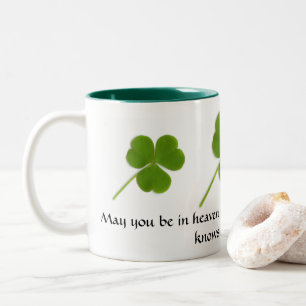 Taza Bicolor Que estés en el cielo irlandés bendiciendo a Mug