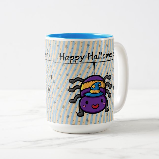 Taza Bicolor ¡Qué Halloween! 👻 (Anverso derecho)
