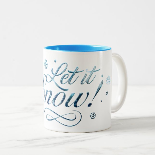Taza Bicolor Que La Nieve (Anverso derecho)