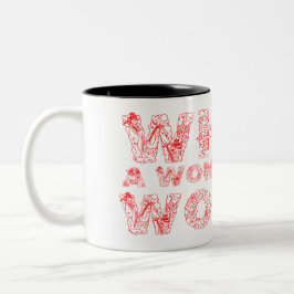 Taza Bicolor Qué mundo maravilloso