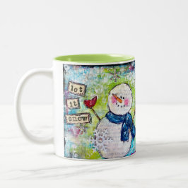 Taza Bicolor Que nieve