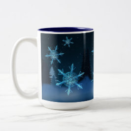 Taza Bicolor Que Nieve Mug