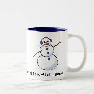 Taza Bicolor ¡Que nieve! Muñeco de nieve