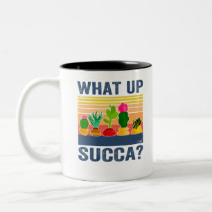 Taza Bicolor ¿Qué pasa con Succa? Cactus Funny Succulent