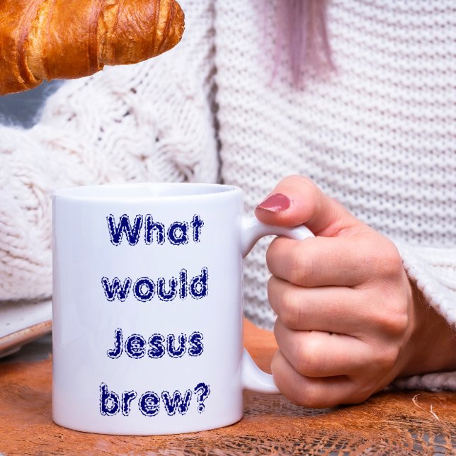 Taza Bicolor ¿Qué prepararía Jesús? (Subido por el creador)