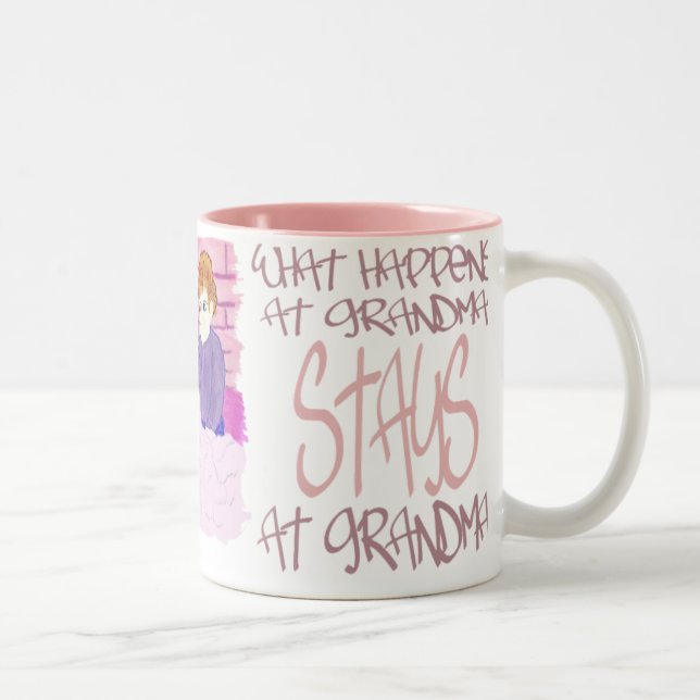 Taza Bicolor Qué sucede en Grandmas4 (Derecha)