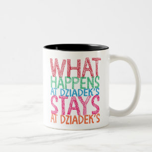 Taza Bicolor Qué sucede en las estancias de Dziadek en Dziadek