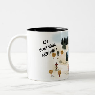 Taza Bicolor Que tu alma respire