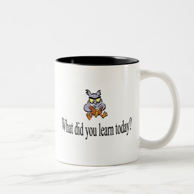 Taza Bicolor ¿Qué usted aprendió hoy? (Derecha)