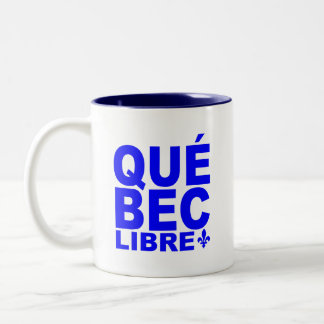 Taza Bicolor Québec Libre!