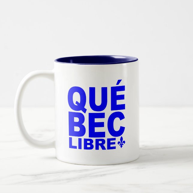 Taza Bicolor Québec Libre! (Izquierda)