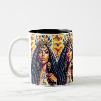 Taza Bicolor Queen Tarot Mug
