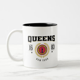 Taza Bicolor Queens New York 1683 Black