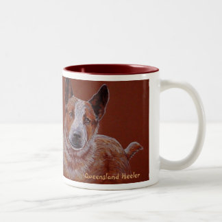 Taza Bicolor "Queensland Heeler" Café Mug