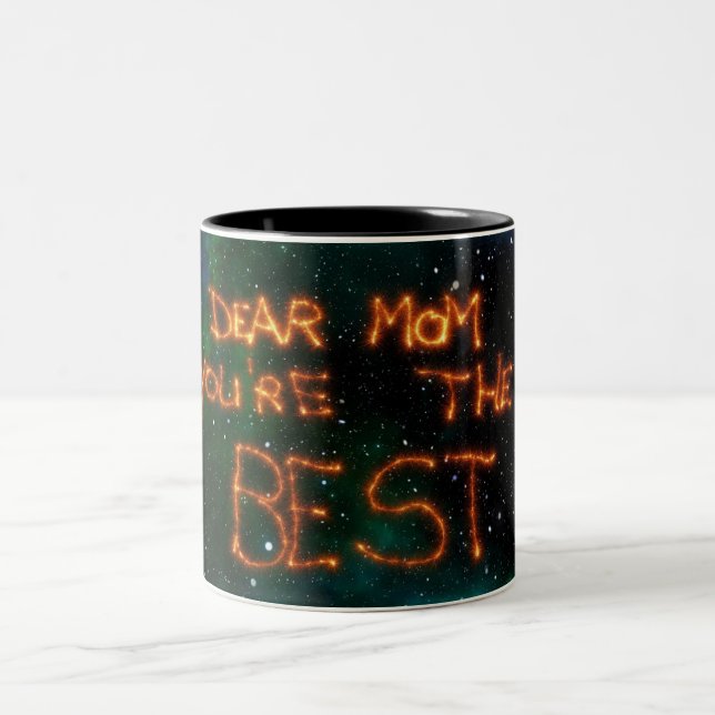 Taza Bicolor Querida Mamá, Eres La Mejor (Centro)