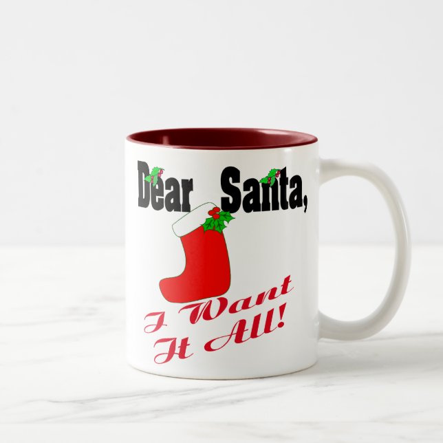 Taza Bicolor Querido Santa Mug (Derecha)