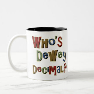 Taza Bicolor Quién es decimal de Dewey