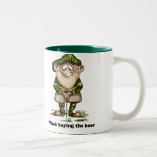 Taza Bicolor Quién está comprando la cerveza