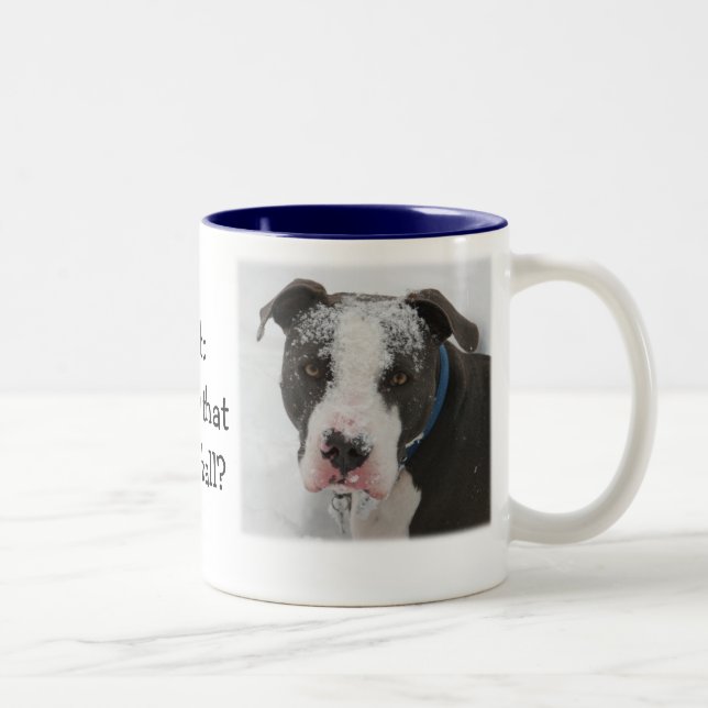 Taza Bicolor Quién lanzó esa bola de nieve (Derecha)