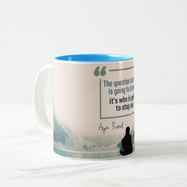 Taza Bicolor ¿Quién Va A Detenerme? (Anverso izquierdo)