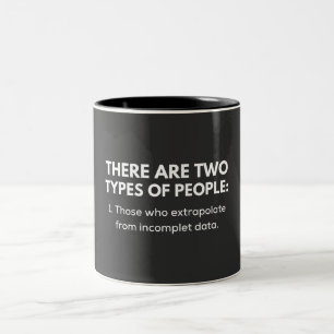 Taza Bicolor Quienes extrapolan a partir de datos incompletos