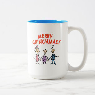 Taza Bicolor Quienes se dan la mano Feliz Grinchmas