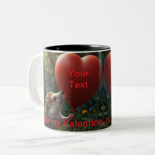 Taza Bicolor Quill You Be My Valentine