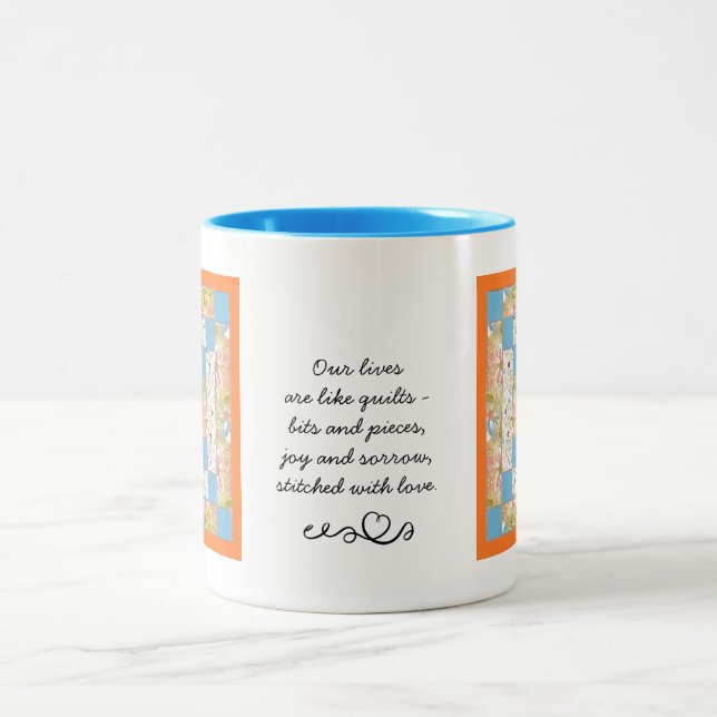 Taza Bicolor Quilter's Patchwork (Centro)