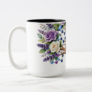 Taza Bicolor Química y Biología de la Flora del Árbol Molecular
