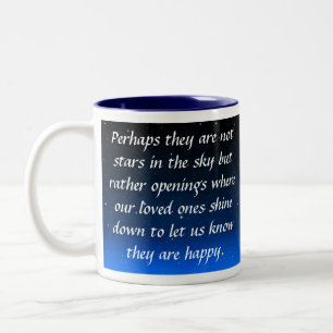 Taza Bicolor Quizás no son estrellas en el cielo sino aberturas