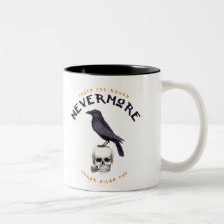 Taza Bicolor Quoth el cuervo nunca más - Edgar Allan Poe