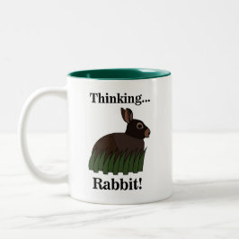 Taza Bicolor Rabbit Cute Bunny