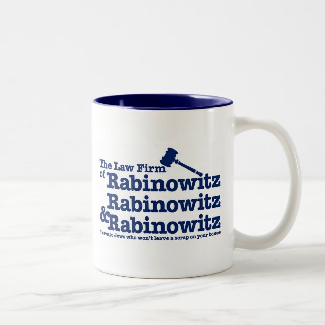Taza Bicolor Rabinowitz Rabinowitz y Rabinowitz (Derecha)