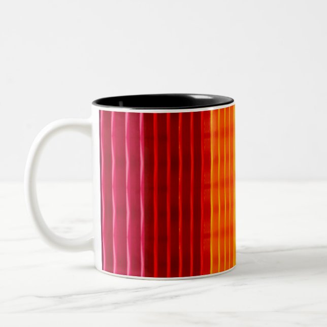 Taza Bicolor Radiant Rainbow Stripes Mug (Izquierda)