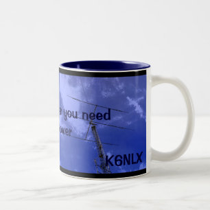 Taza Bicolor Radio Amateur QRO y Callsign Mug