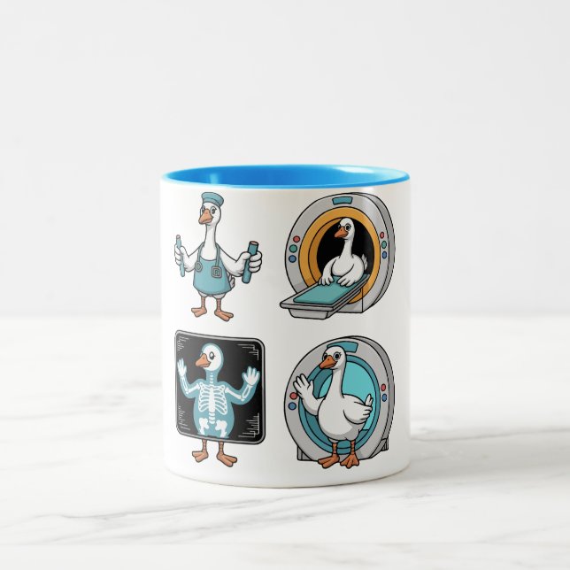 Taza Bicolor Radiologic Technologist Silly Goose , Funny X-Ray  (Centro)
