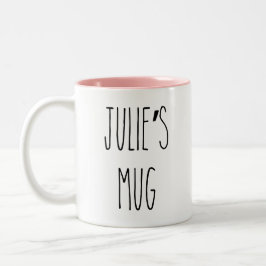 Taza Bicolor RAE DUNN Inspira nombre personalizado café Mug