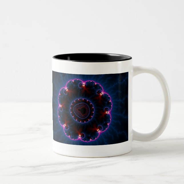 Taza Bicolor Rai - Arte fractal (Derecha)