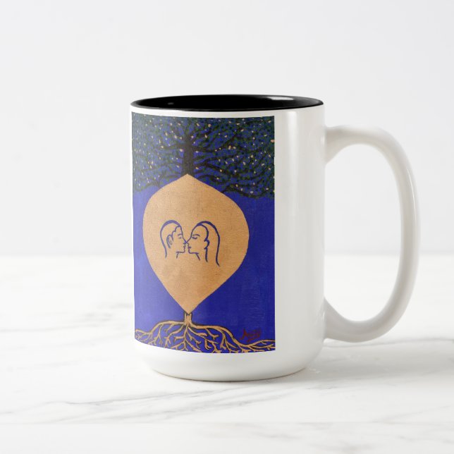 Taza Bicolor "Raíces del amor" Mug (Derecha)