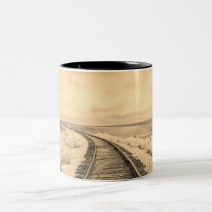 Taza Bicolor Rail Road Mug
