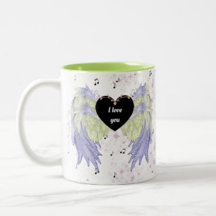 Taza Bicolor Rainbow angel wings
