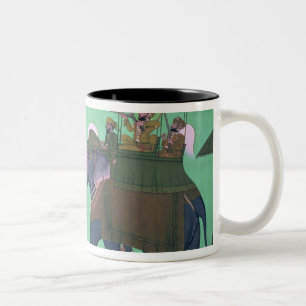 Taza Bicolor Raja Sarup Singh de Udaipur, en una caza del