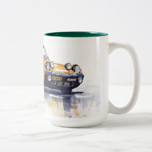 Taza Bicolor Rally Porsche 914-6 GT