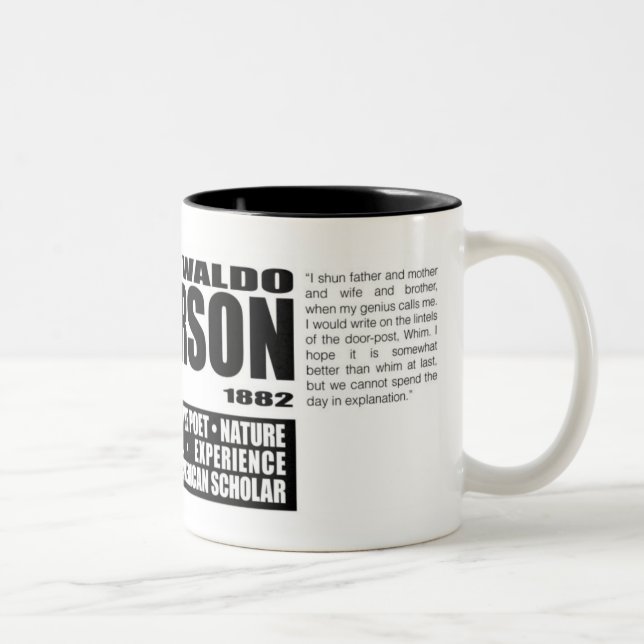 Taza Bicolor Ralph Waldo Emerson Mug1 (Derecha)